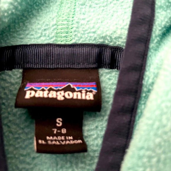 Patagonia Size S (6/7) Micro D Snap-T Fleece Jacket - Turquoise Blue - Picture 4 of 4